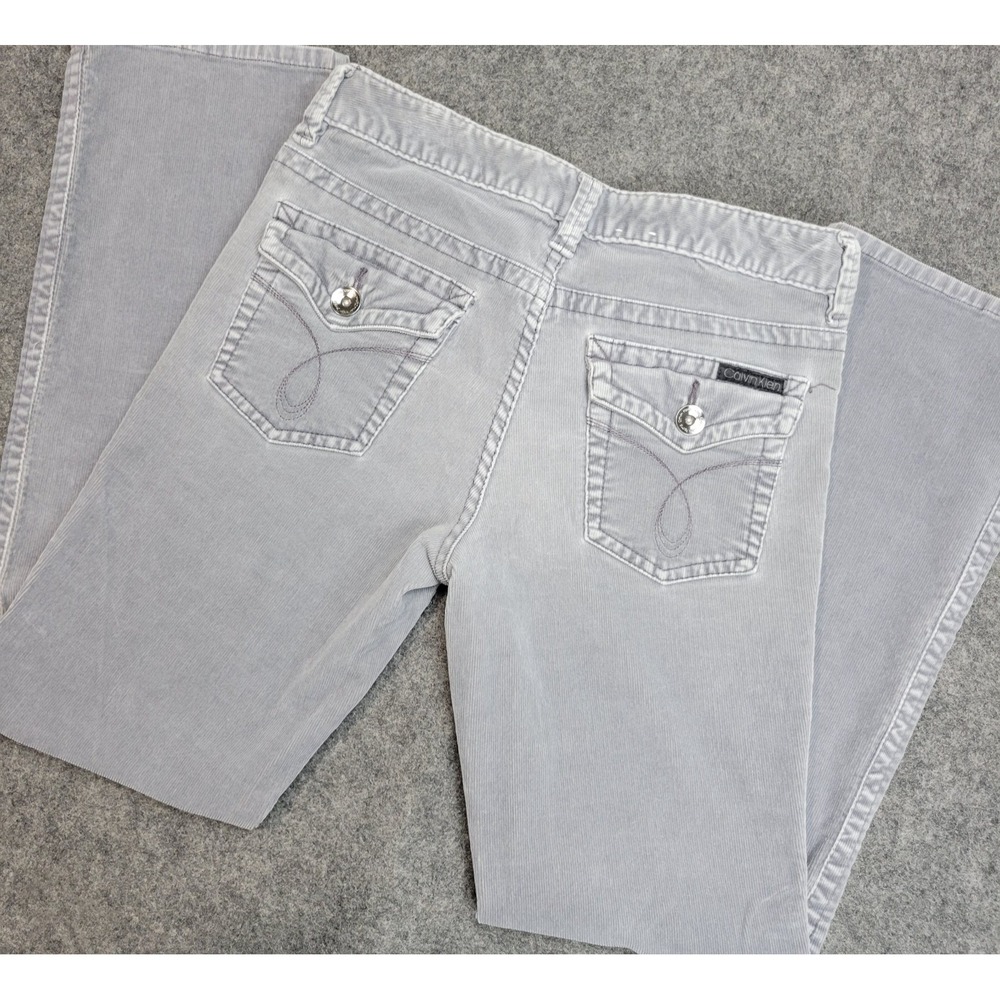 Calvin Klein Y2K Corduroy Flap Pocket Grey Gray Jeans